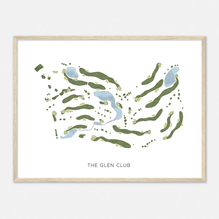 Print of The Glen Club Modern Map