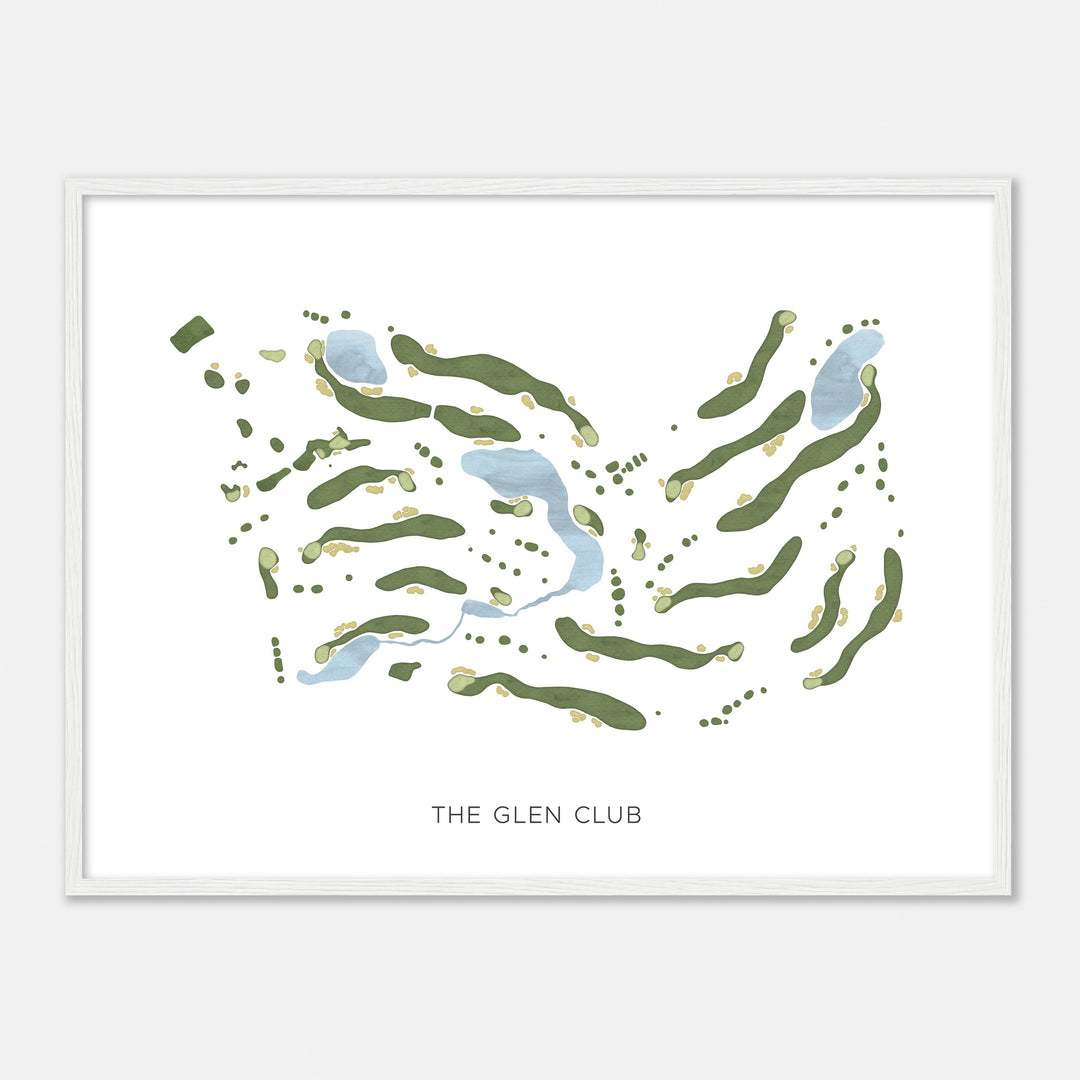 Print of The Glen Club Modern Map