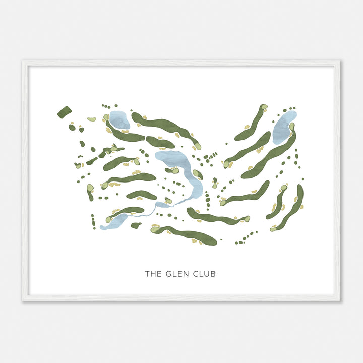 Print of The Glen Club Modern Map
