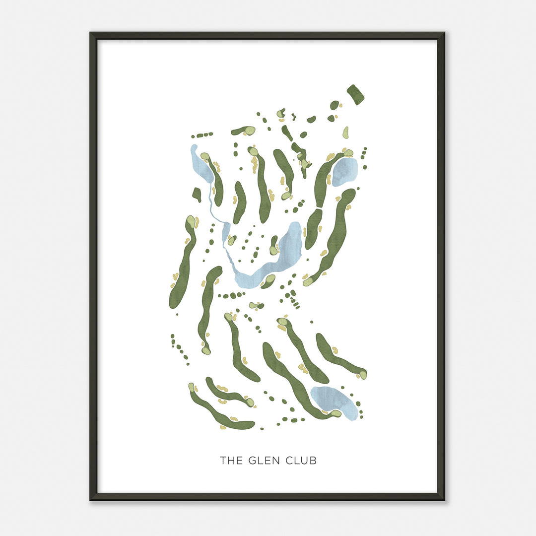 Print of The Glen Club Modern Map