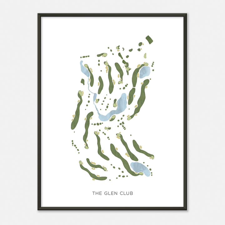 Print of The Glen Club Modern Map