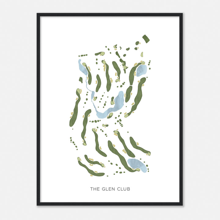 Print of The Glen Club Modern Map