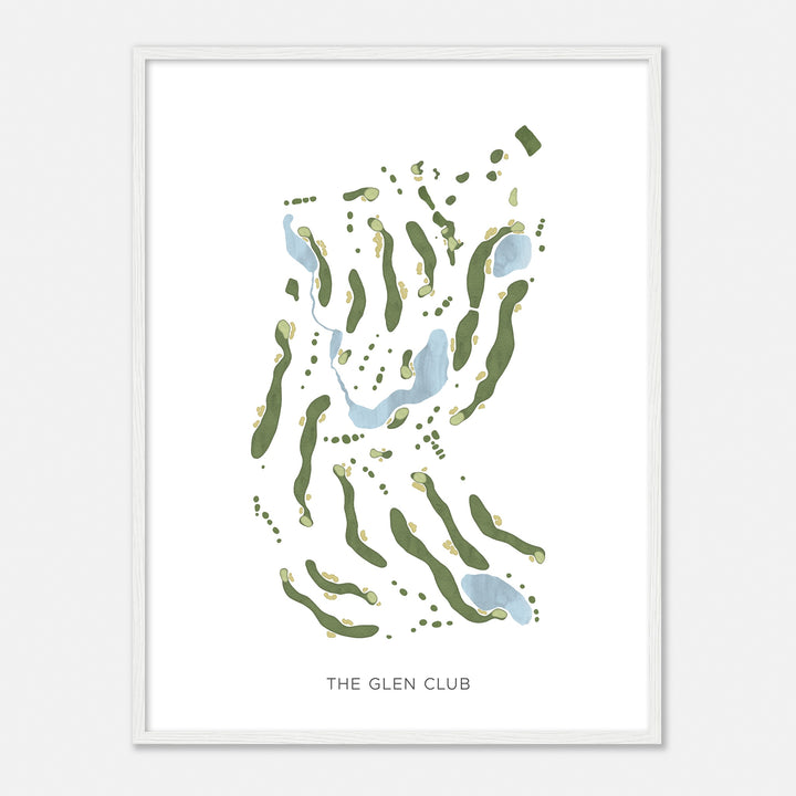 Print of The Glen Club Modern Map