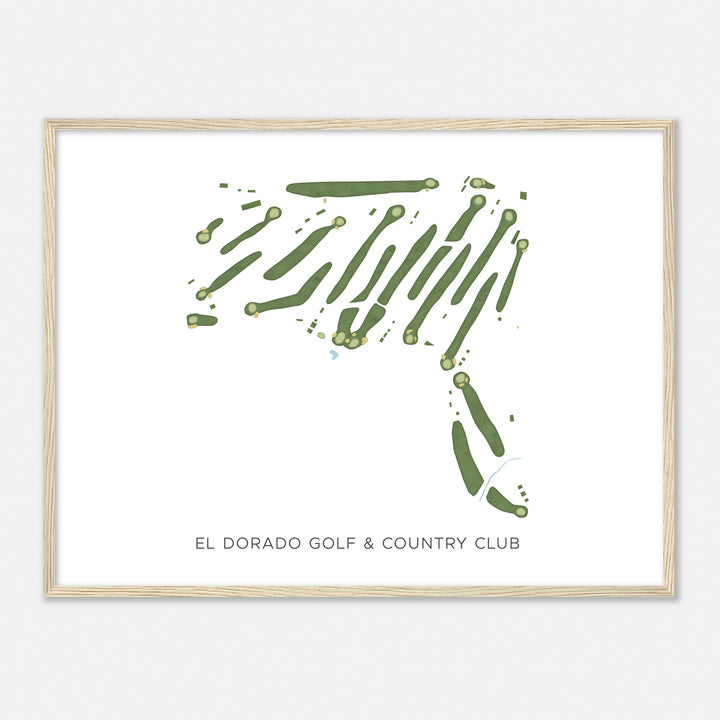 Print of El Dorado Golf & Country Club Modern Map