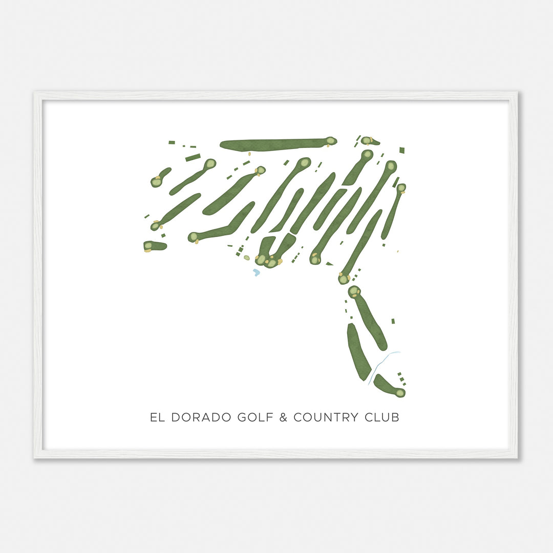 Print of El Dorado Golf & Country Club Modern Map