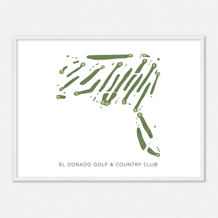 Print of El Dorado Golf & Country Club Modern Map