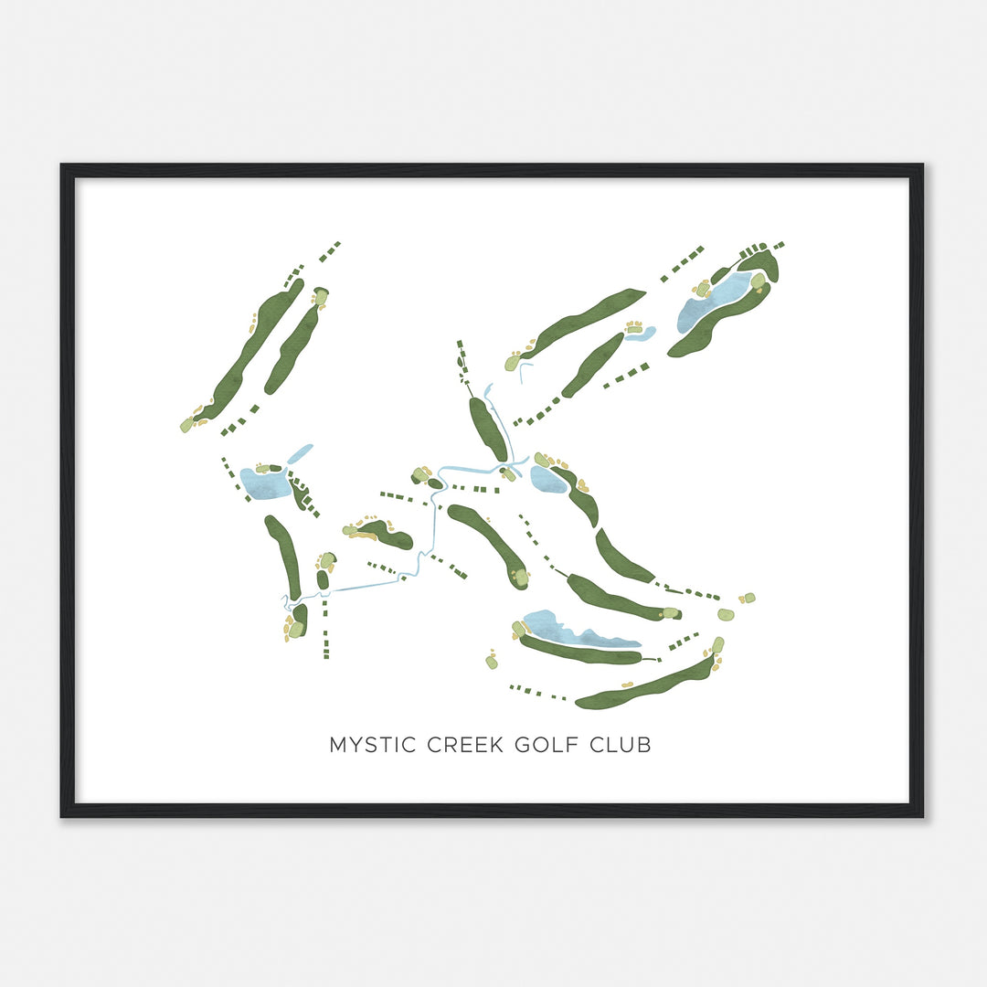 Print of Mystic Creek Golf Club Modern Map