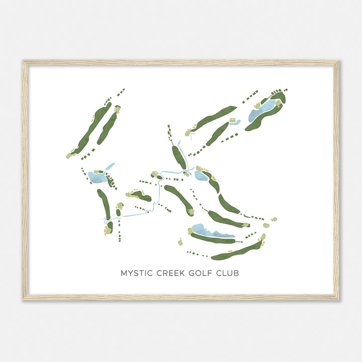 Print of Mystic Creek Golf Club Modern Map