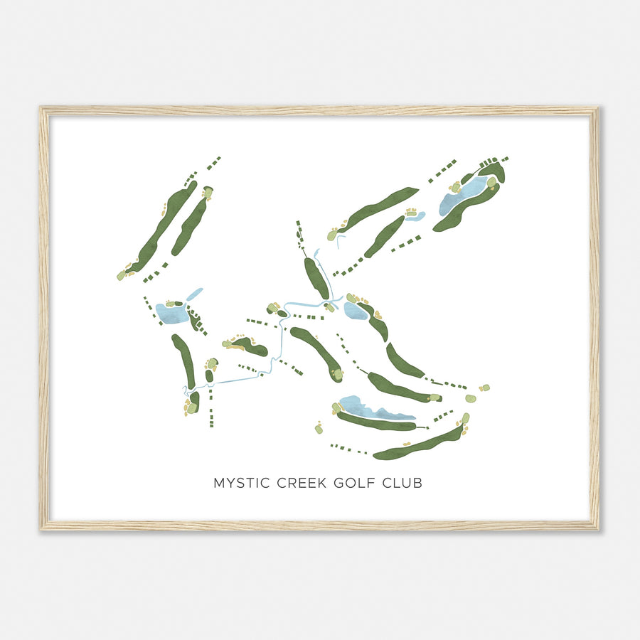 Print of Mystic Creek Golf Club Modern Map