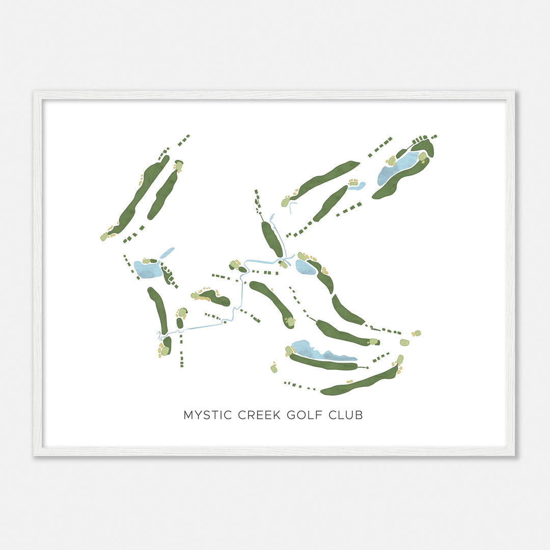 Print of Mystic Creek Golf Club Modern Map