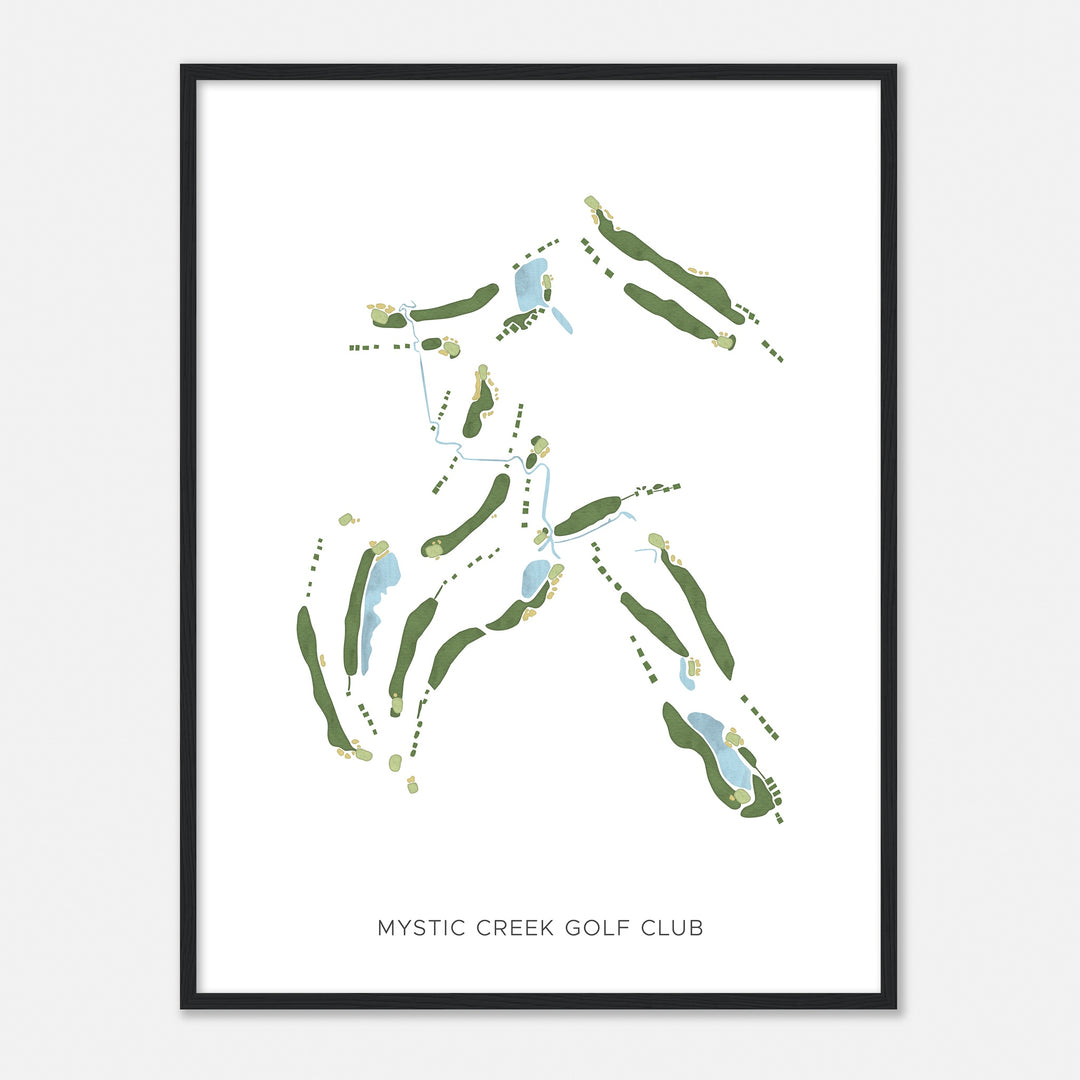 Print of Mystic Creek Golf Club Modern Map