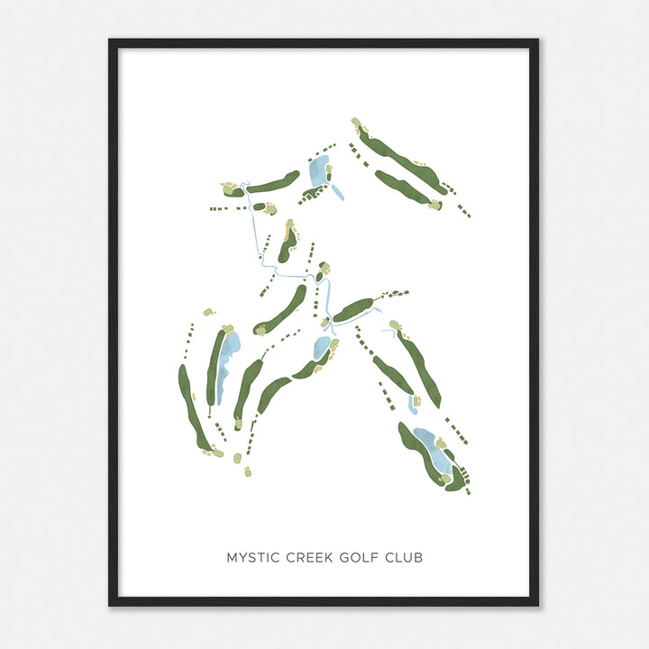 Print of Mystic Creek Golf Club Modern Map