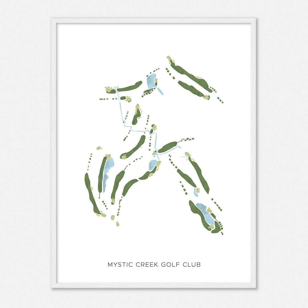 Print of Mystic Creek Golf Club Modern Map