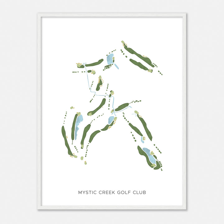 Print of Mystic Creek Golf Club Modern Map