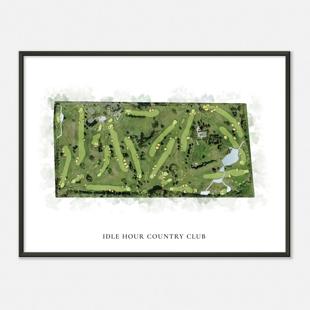 Print of Idle Hour Country Club Classic Map