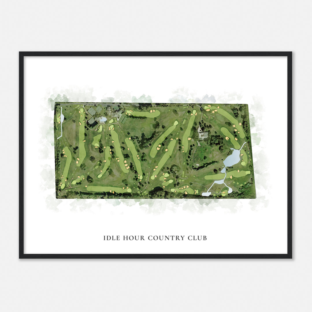 Print of Idle Hour Country Club Classic Map