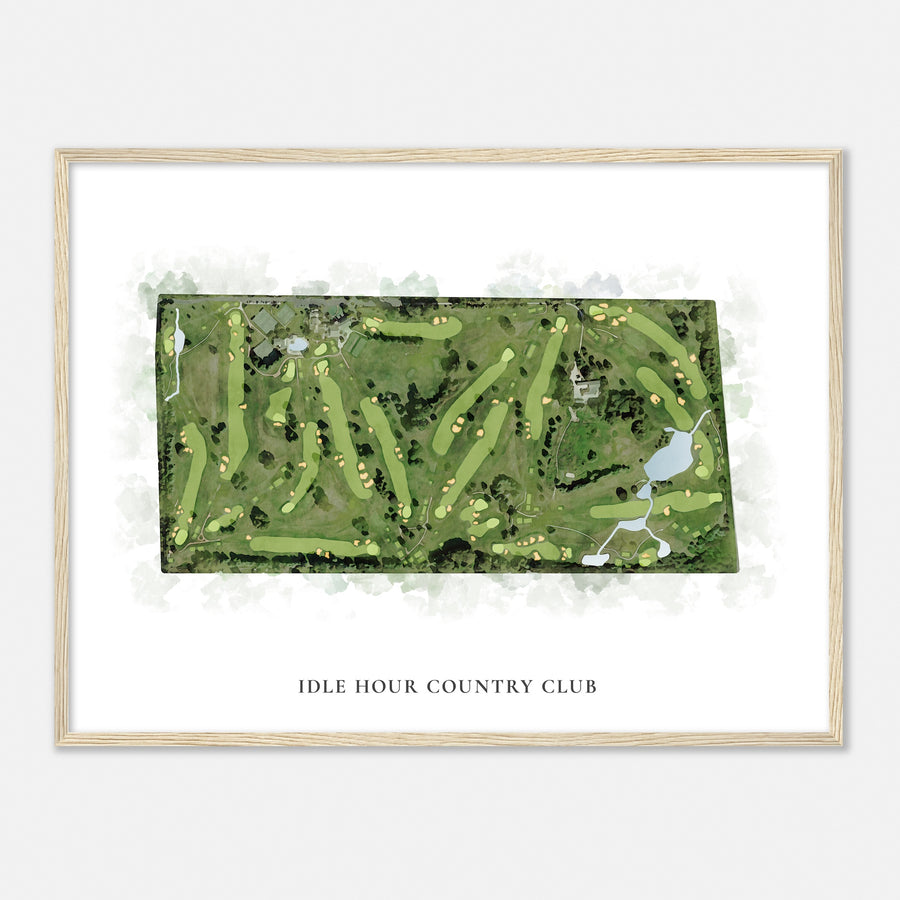 Print of Idle Hour Country Club Classic Map