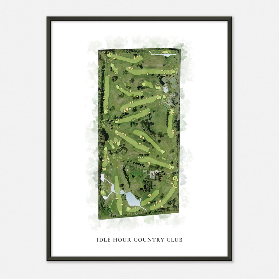 Print of Idle Hour Country Club Classic Map