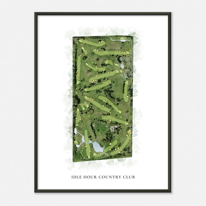 Print of Idle Hour Country Club Classic Map