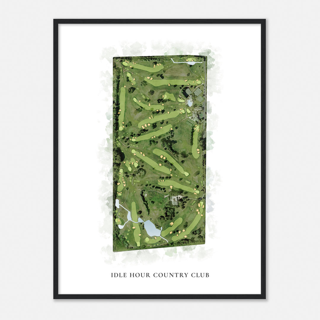 Print of Idle Hour Country Club Classic Map