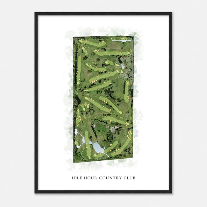 Print of Idle Hour Country Club Classic Map