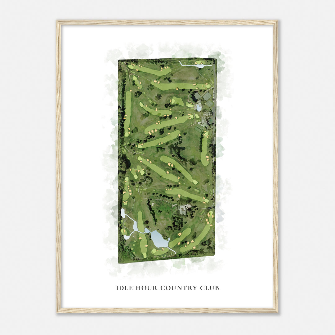 Print of Idle Hour Country Club Classic Map