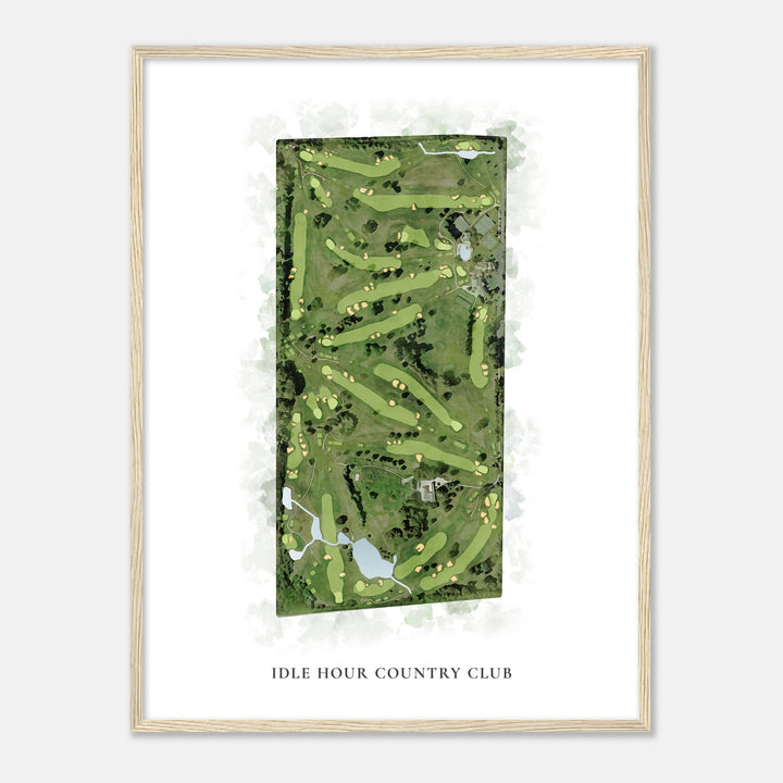 Print of Idle Hour Country Club Classic Map