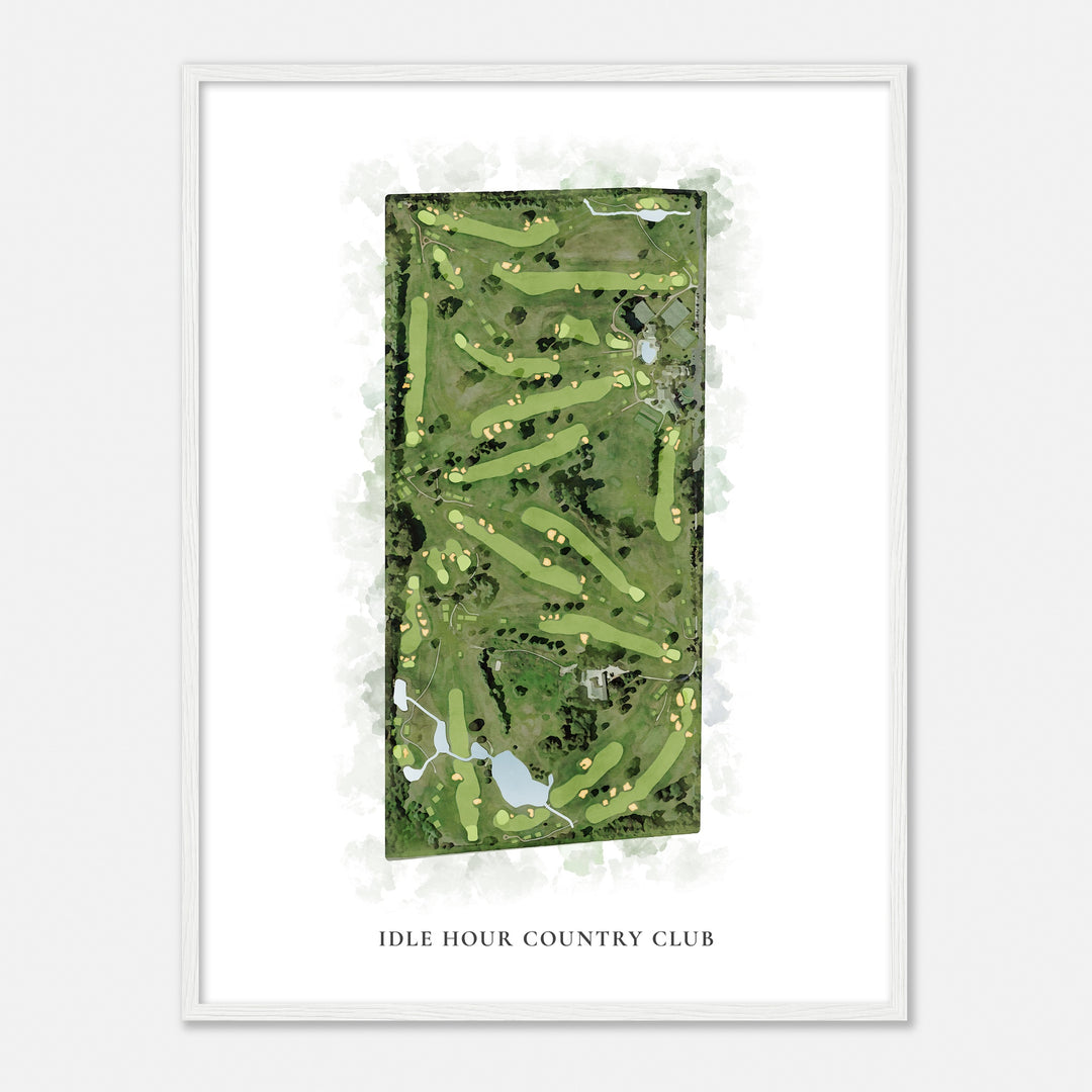 Print of Idle Hour Country Club Classic Map