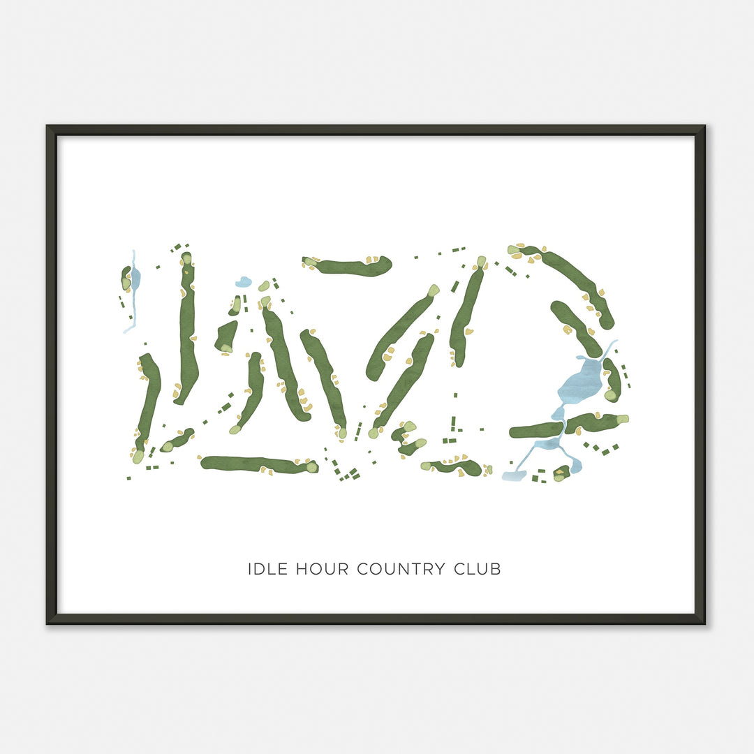 Print of Idle Hour Country Club Modern Map