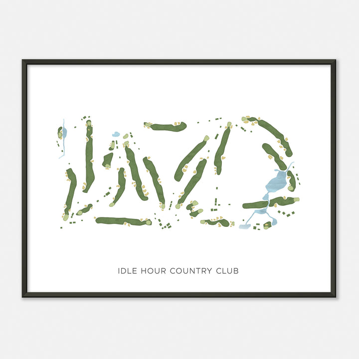 Print of Idle Hour Country Club Modern Map