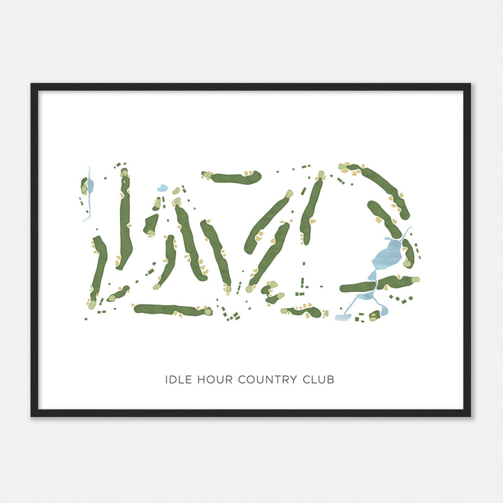 Print of Idle Hour Country Club Modern Map
