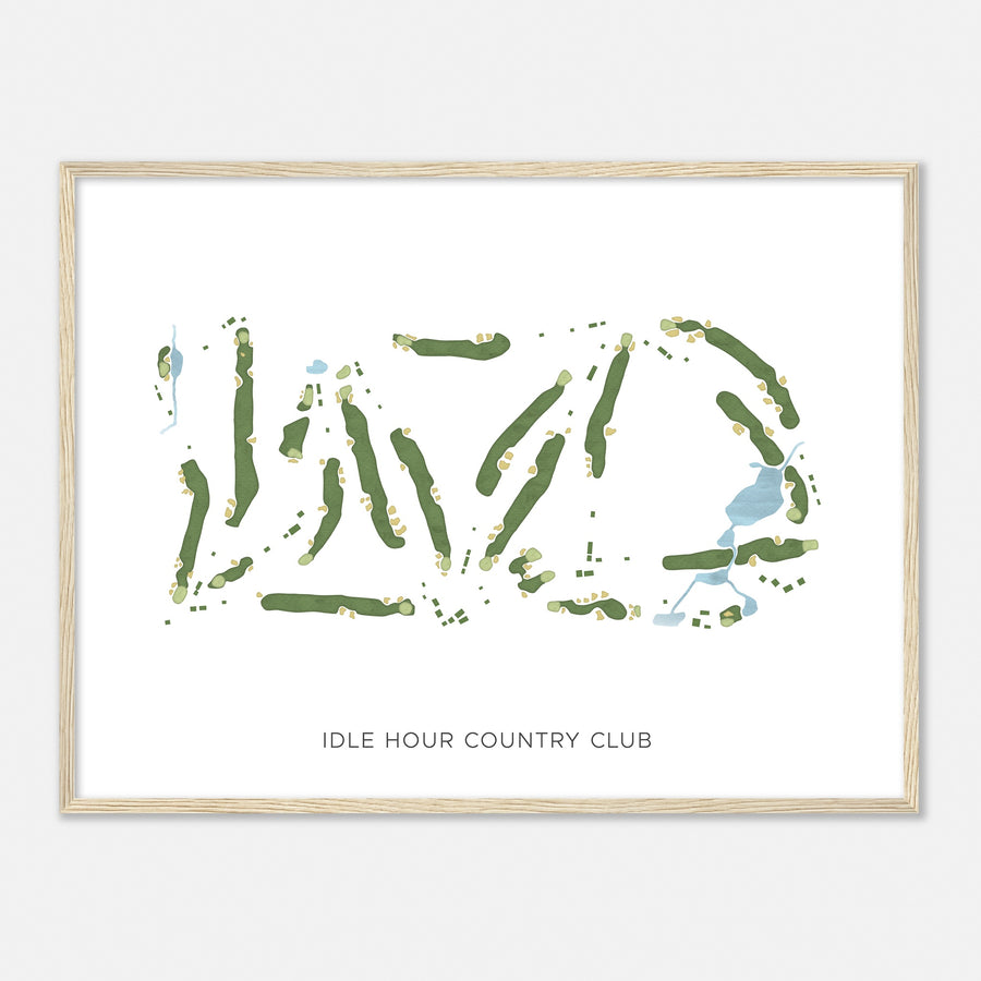 Print of Idle Hour Country Club Modern Map