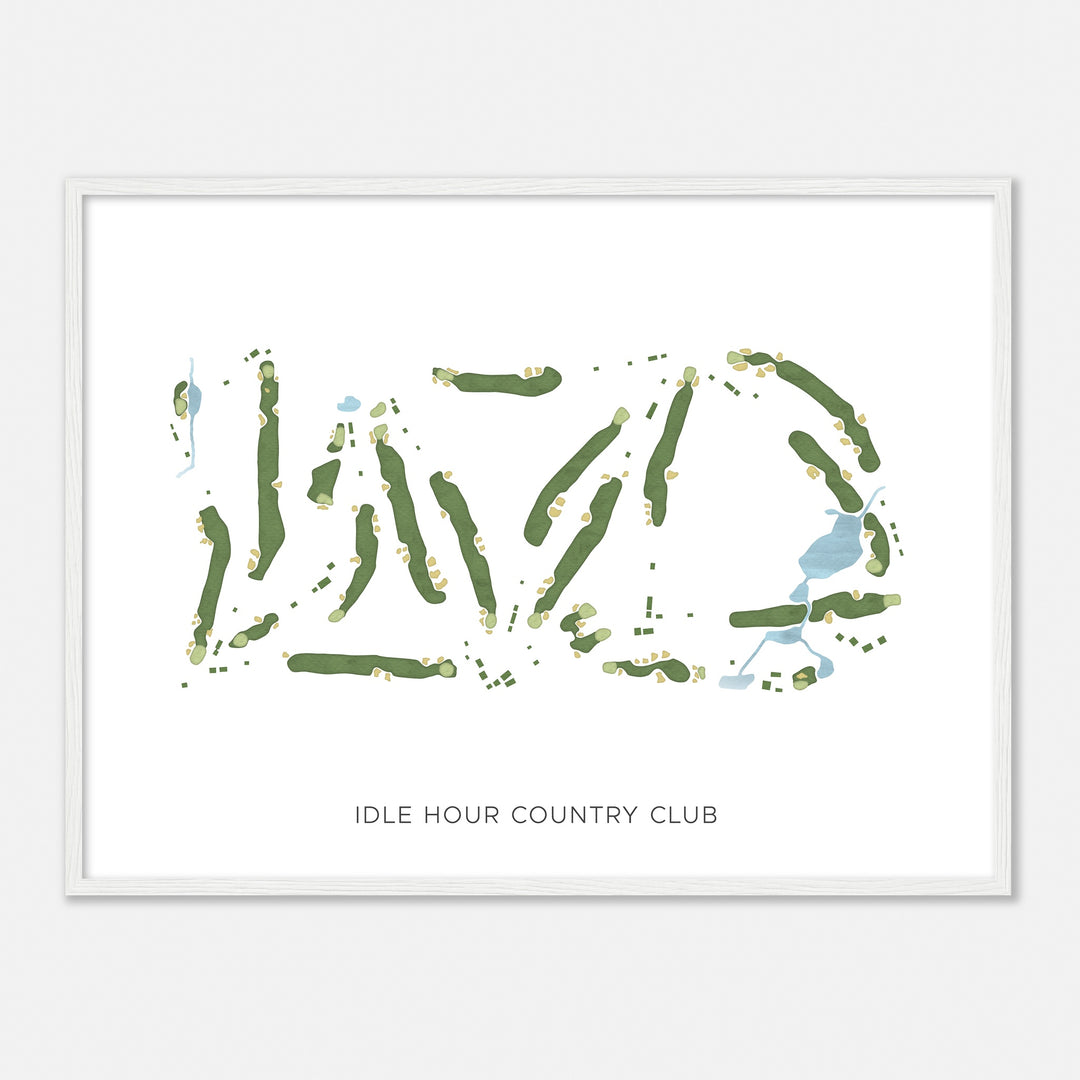 Print of Idle Hour Country Club Modern Map