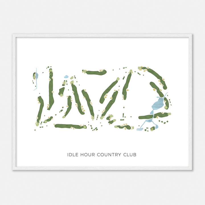 Print of Idle Hour Country Club Modern Map