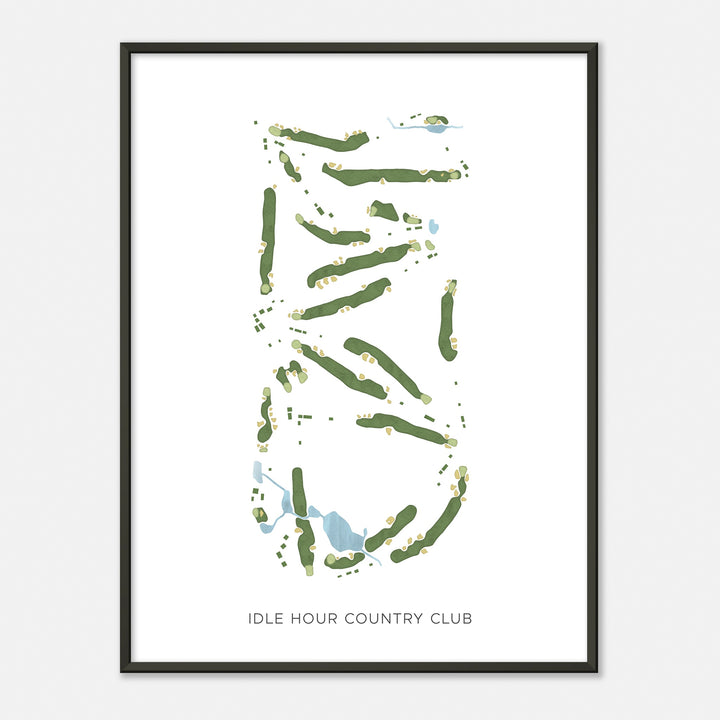 Print of Idle Hour Country Club Modern Map