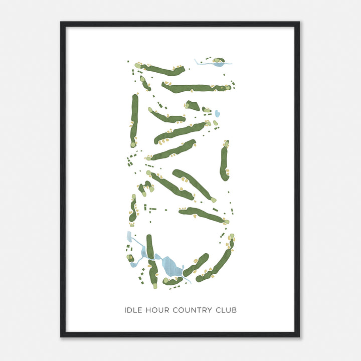 Print of Idle Hour Country Club Modern Map