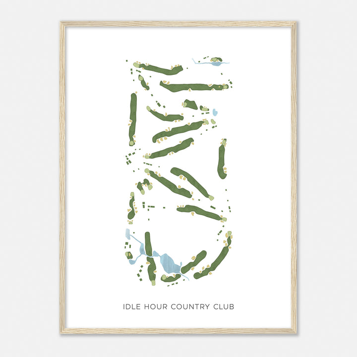 Print of Idle Hour Country Club Modern Map