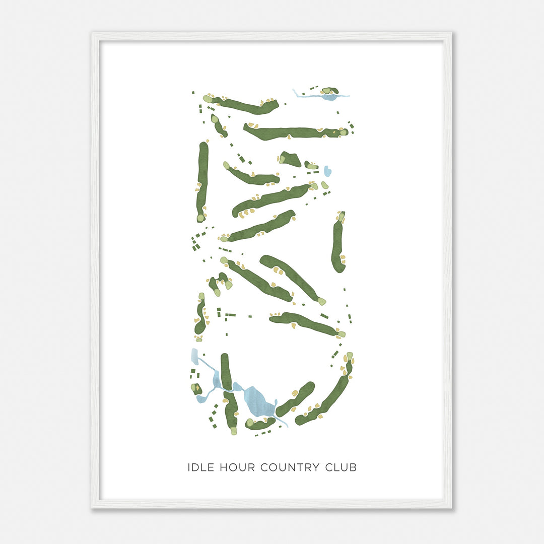 Print of Idle Hour Country Club Modern Map
