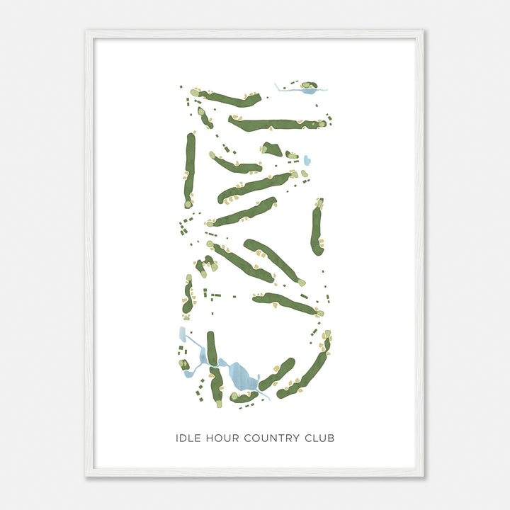 Print of Idle Hour Country Club Modern Map