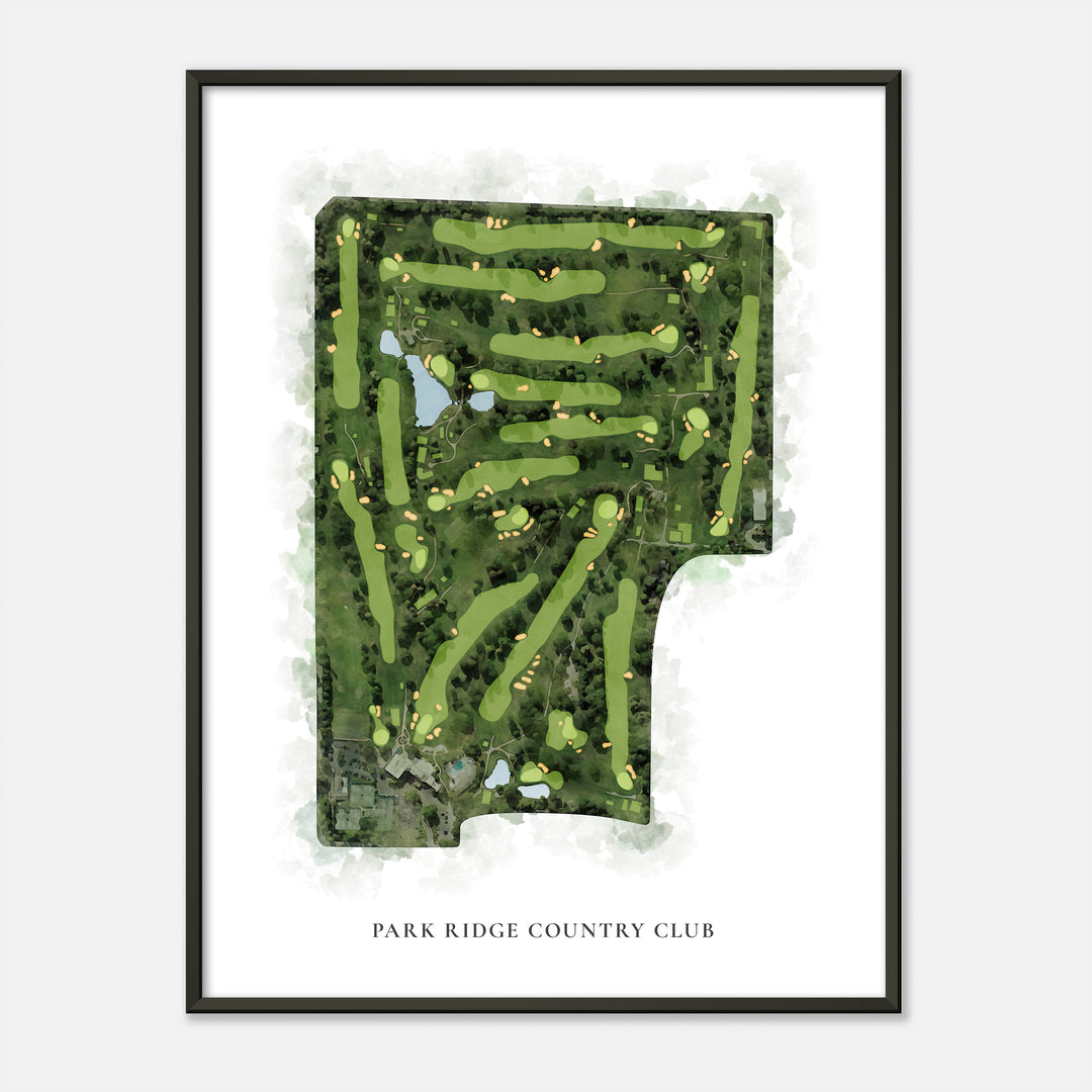 Print of Park Ridge Country Club Classic Map