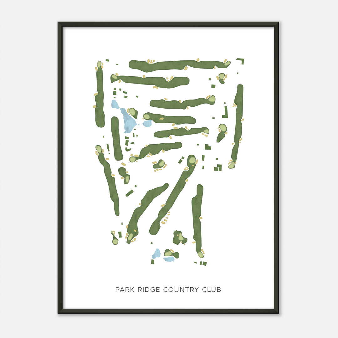 Print of Park Ridge Country Club Modern Map