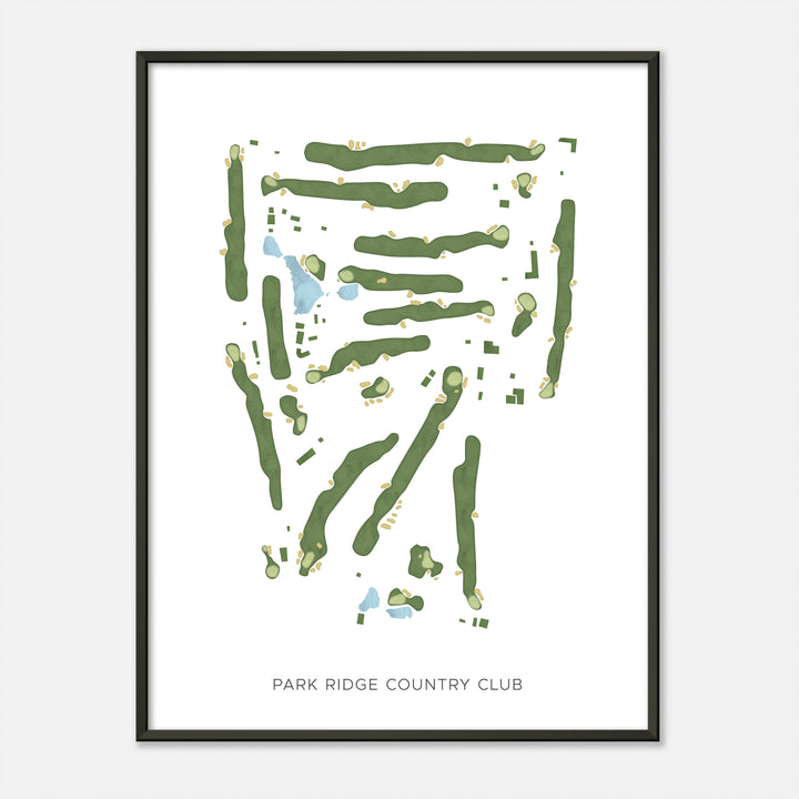 Print of Park Ridge Country Club Modern Map