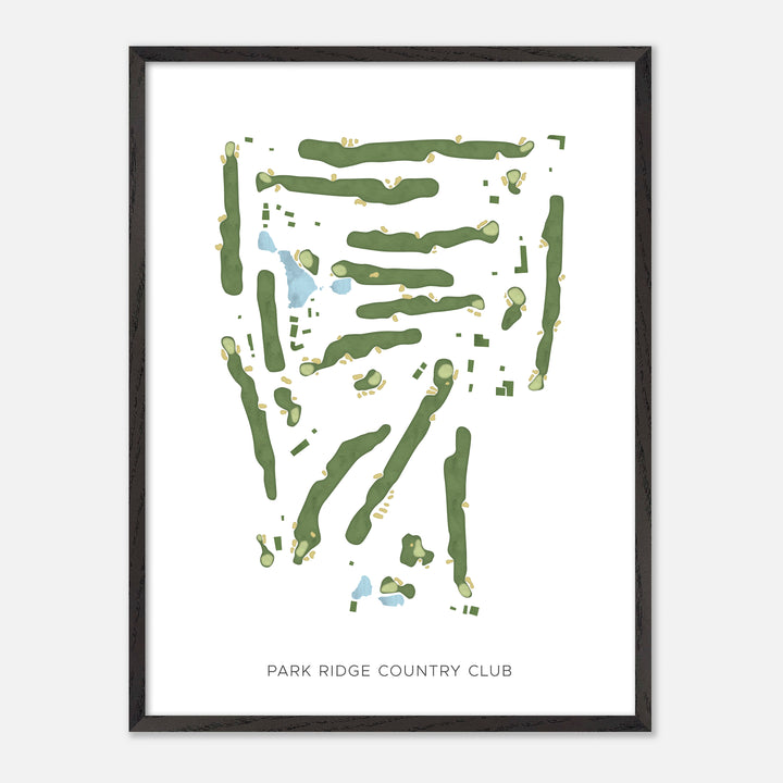 Print of Park Ridge Country Club Modern Map