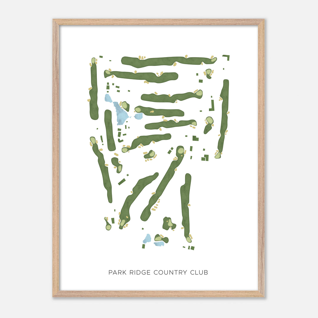 Print of Park Ridge Country Club Modern Map