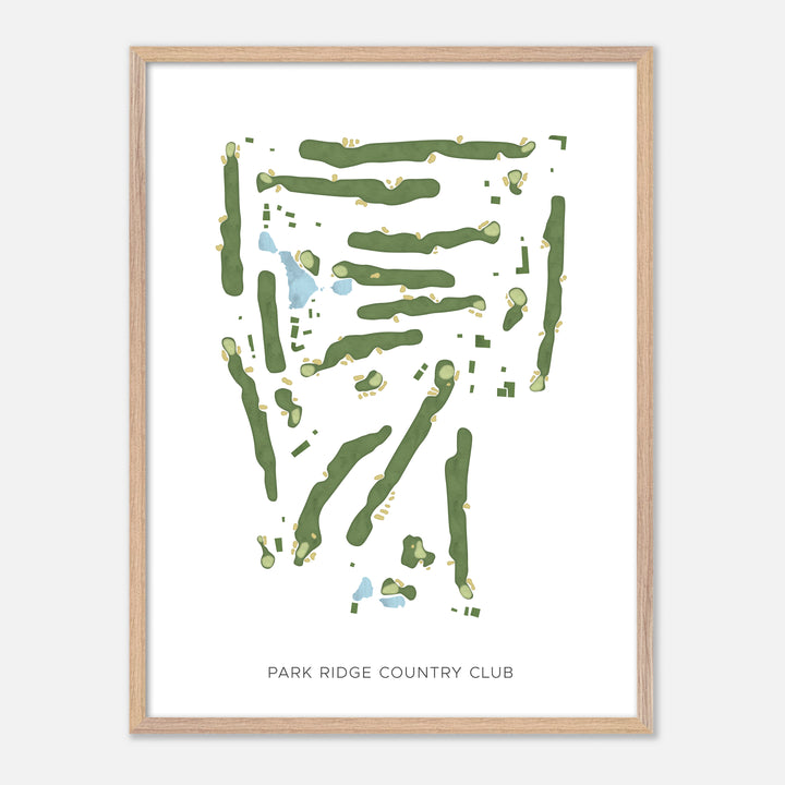 Print of Park Ridge Country Club Modern Map