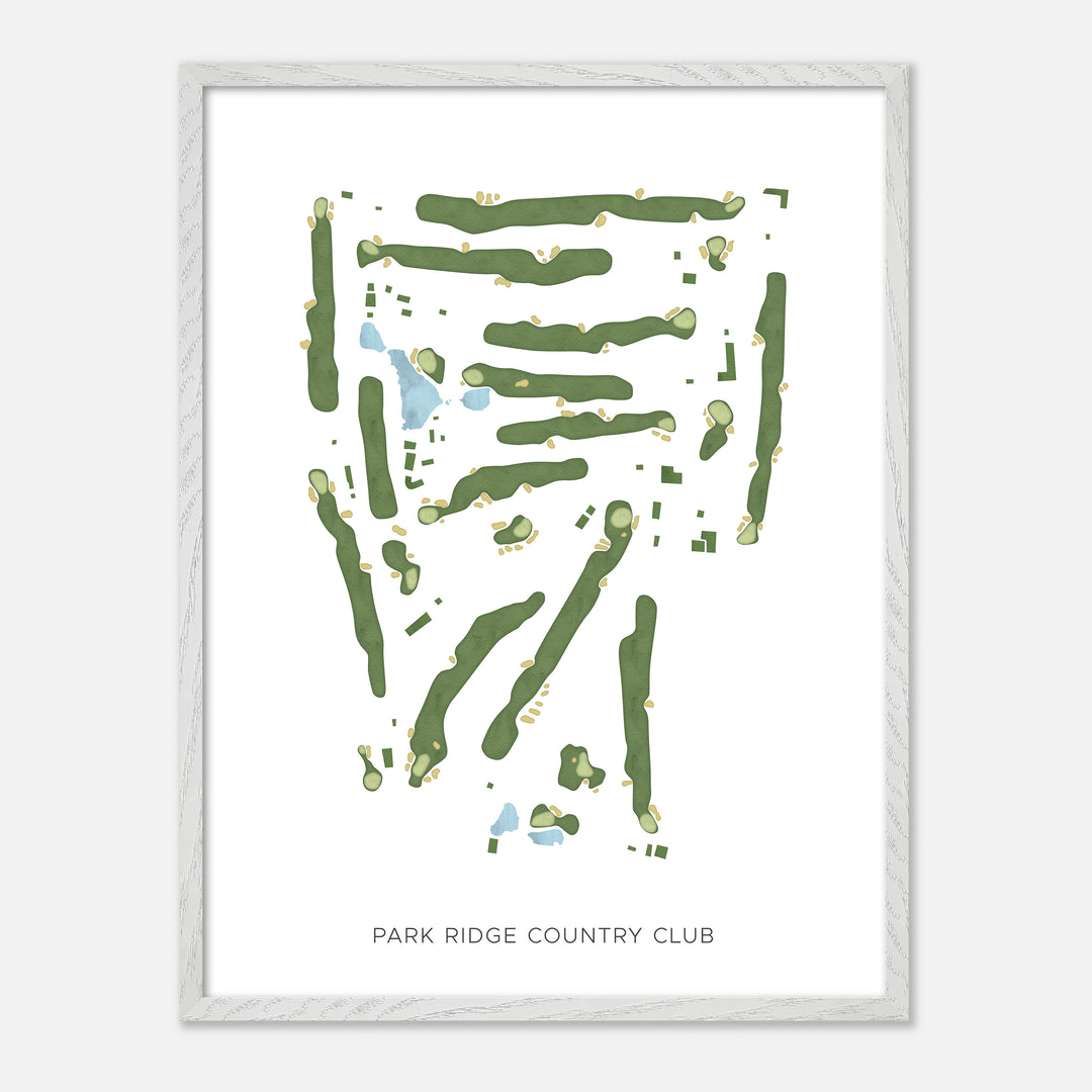 Print of Park Ridge Country Club Modern Map
