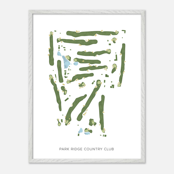 Print of Park Ridge Country Club Modern Map