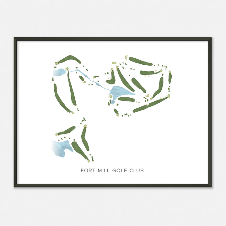Print of Fort Mill Golf Club Modern Map