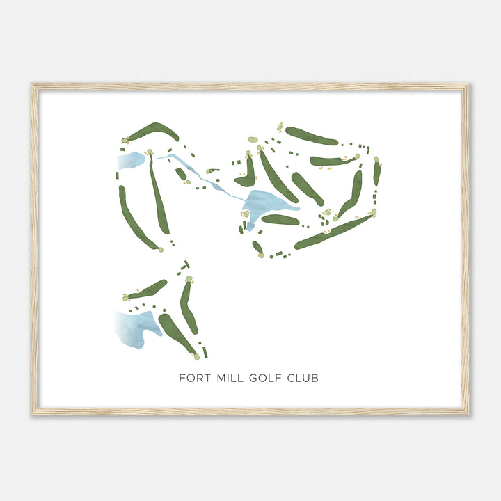 Print of Fort Mill Golf Club Modern Map