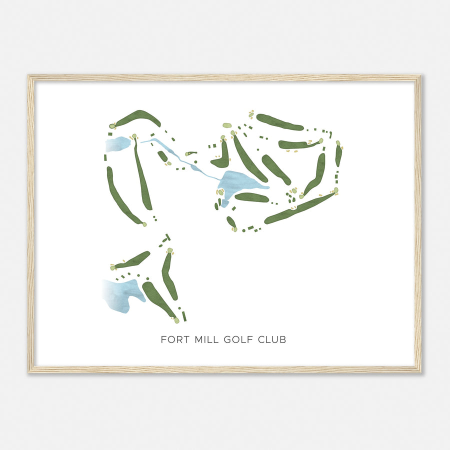 Print of Fort Mill Golf Club Modern Map